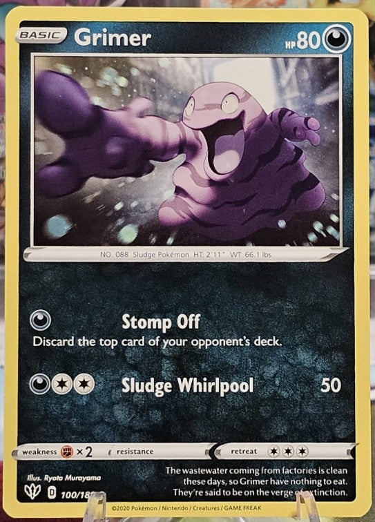 Grimer - Darkness Ablaze - 100/189 - Near Mint (Non-Holo)