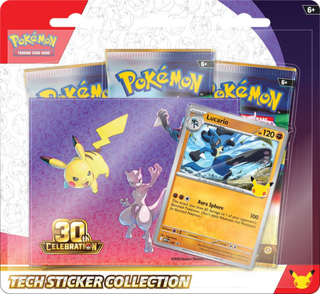 Pokémon TCG: 30th Celebration Lucario Tech Sticker Collection