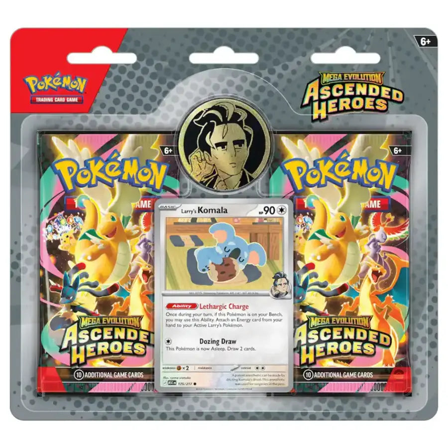 Pokémon TCG — Mega Evolution Ascended Heroes 2-Pack Blister: Larry’s Komala