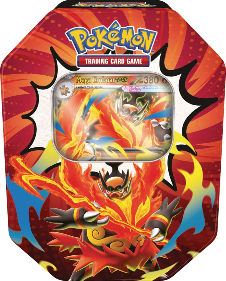 Pokémon TCG — Mega Evolution Ascended Heroes Tin: Mega Emboar ex