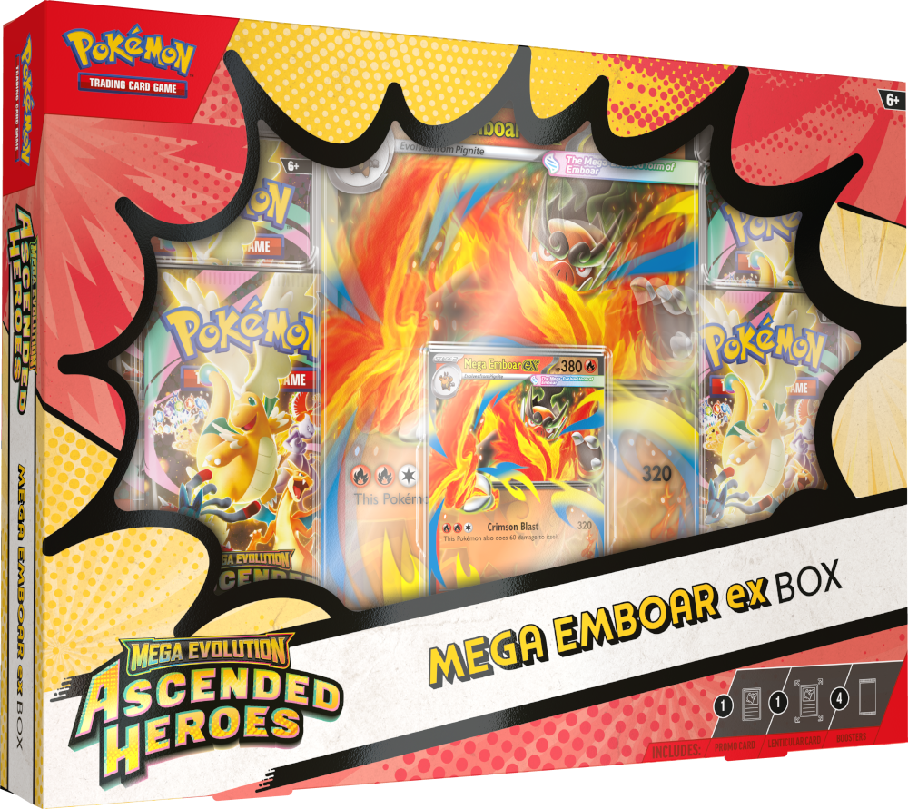 Pokémon TCG — Mega Evolution Ascended Heroes: Mega Emboar ex Box