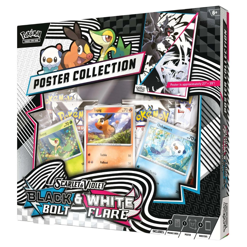Pokémon TCG — Scarlet & Violet: Black Bolt & White Flare Poster Collection